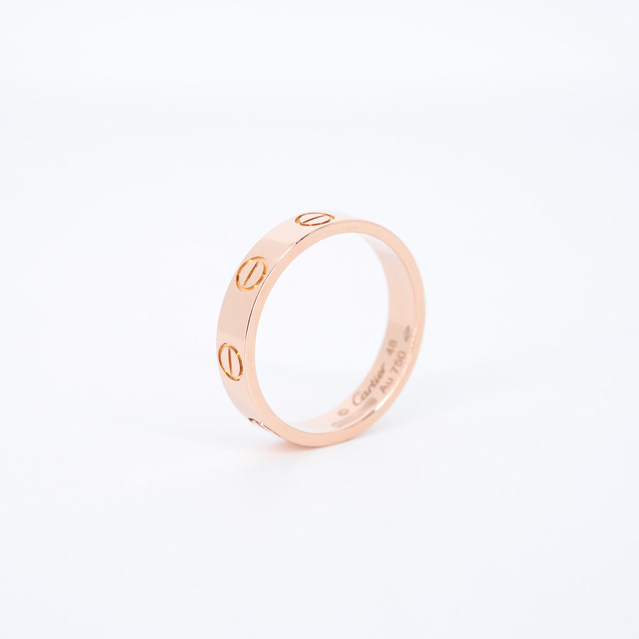 แหวน Cartier Love band 18K Rose Gold Size 48# (Used) #vrcar 7277