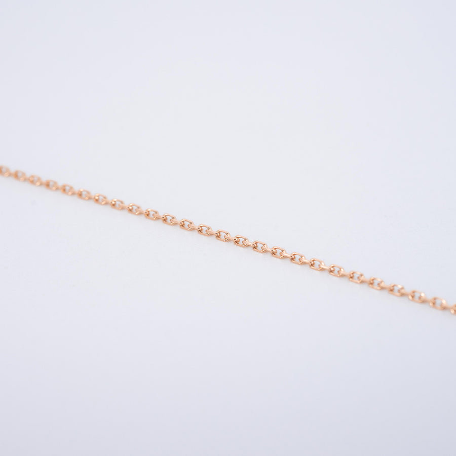 สร้อยข้อมือ Cartier D'Amour Bracelet with diamond, mini model 18K Rose Gold Size 16.5-18cm.# (Used) #vrcab 7272