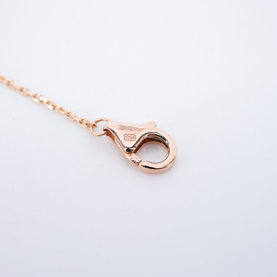 สร้อยข้อมือ Cartier D'Amour Bracelet with diamond, mini model 18K Rose Gold Size 16.5-18cm.# (Used) #vrcab 7272