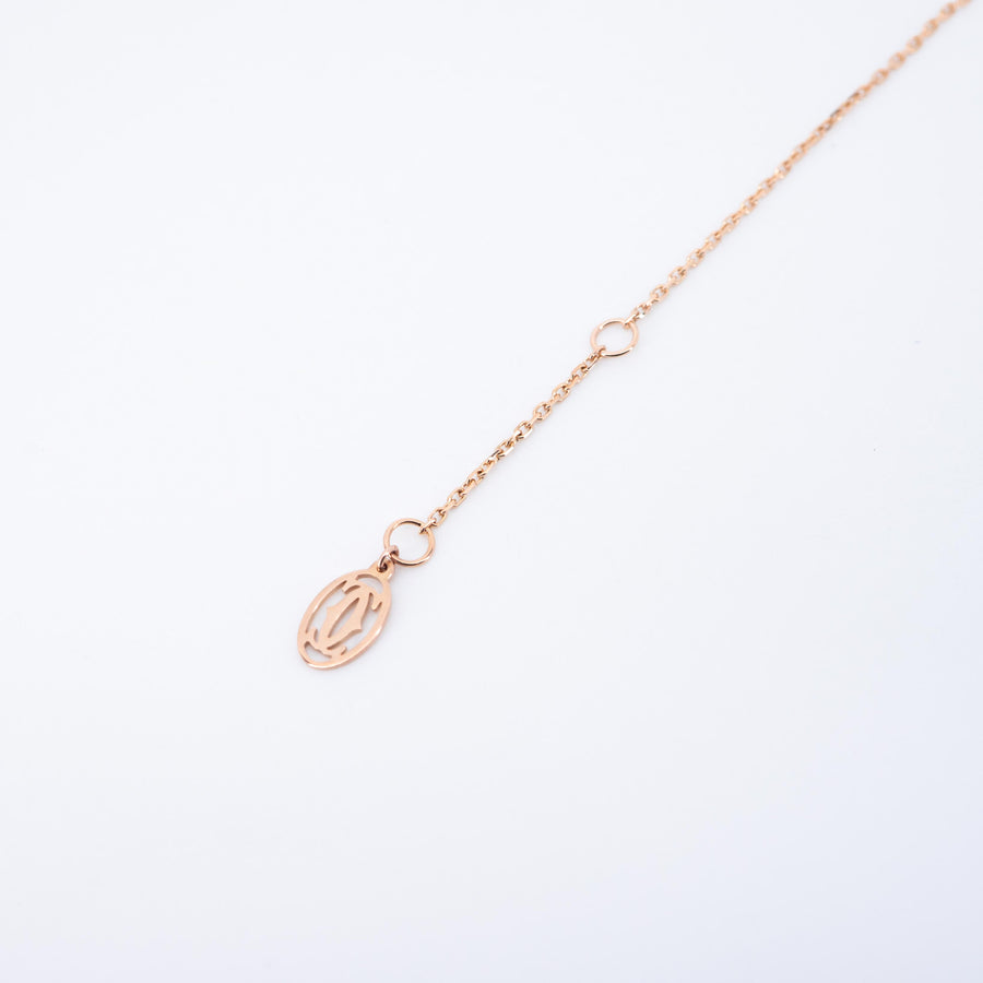 สร้อยข้อมือ Cartier D'Amour Bracelet with diamond, mini model 18K Rose Gold Size 16.5-18cm.# (Used) #vrcab 7272