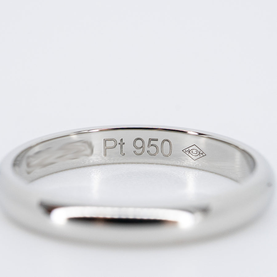 แหวน Cartier 1895 Band with Diamond Platinum950 Size 46# (Used) #vrcarimt 7268