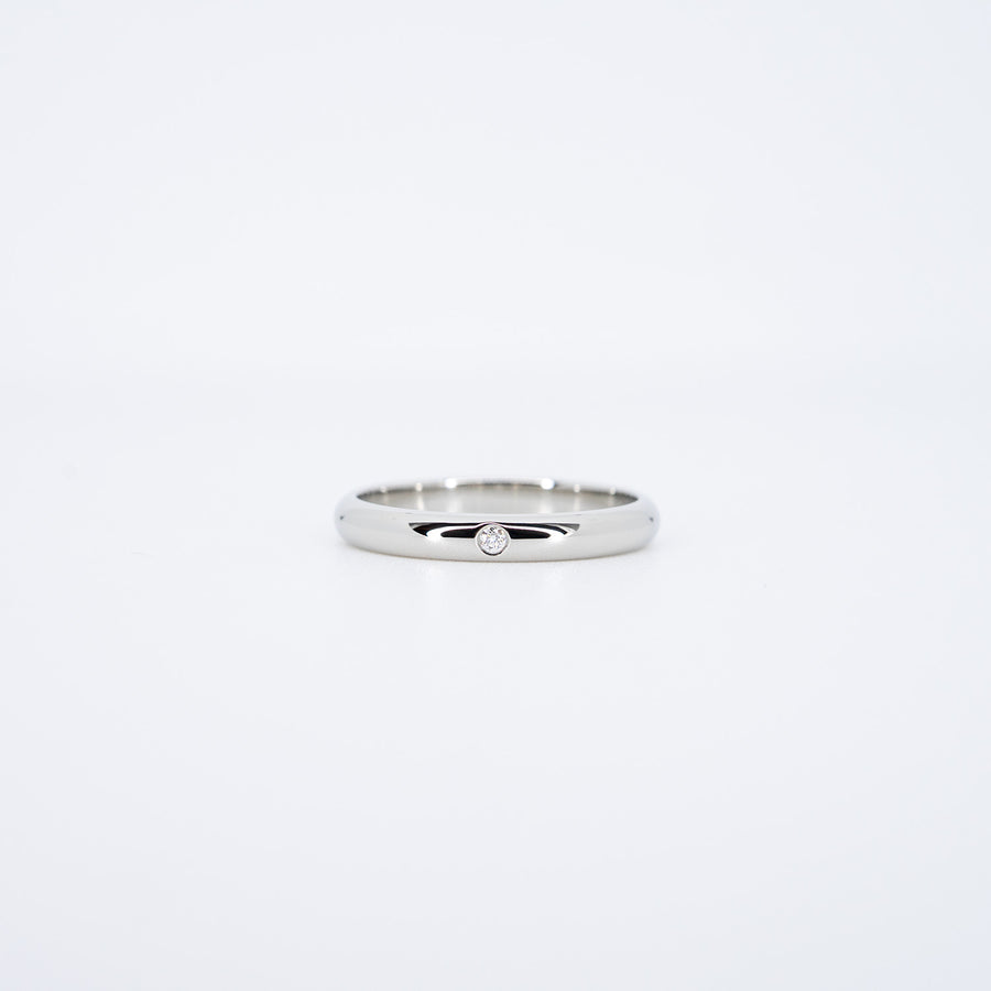 แหวน Cartier 1895 Band with Diamond Platinum950 Size 49# (Used) #vrcarimt 7265