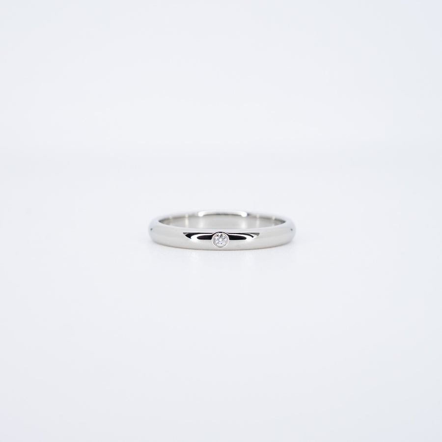 แหวน Cartier 1895 Band with Diamond Platinum950 Size 47# (Used) #vrcarimt 7267