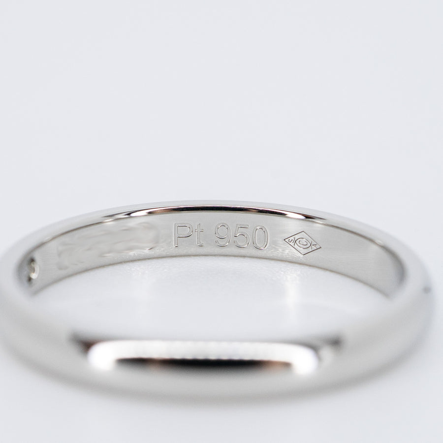 แหวน Cartier 1895 Band with Diamond Platinum950 Size 47# (Used) #vrcarimt 7267