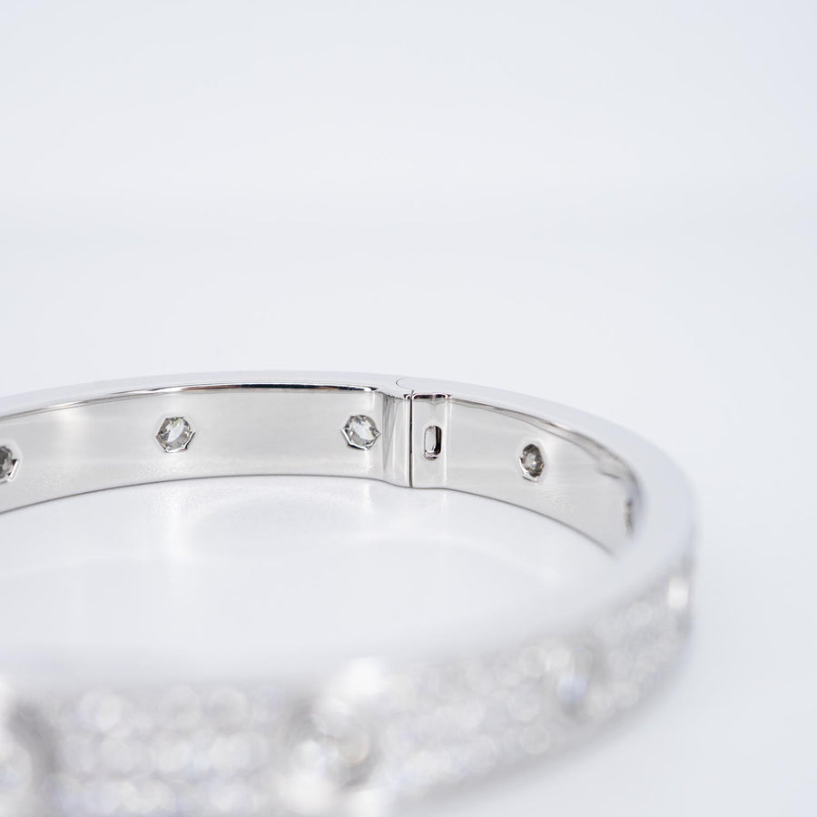 กำไลข้อมือ Cartier Love Bracelet, Diamond-Paved 18K White Gold Size 16# (Used) #vrcalrf 0919
