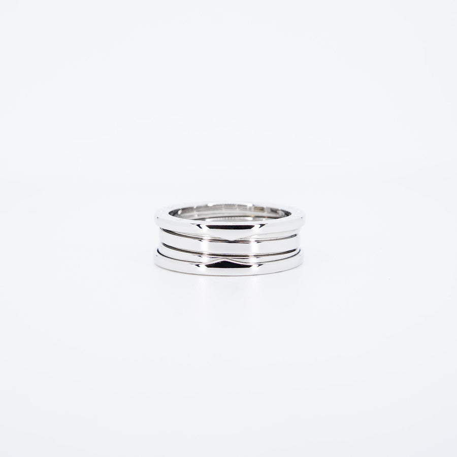 แหวน Bvlgari B.zero1 2band Ring 18K White Gold Size 65# (Used) #vrbvrimt 7288