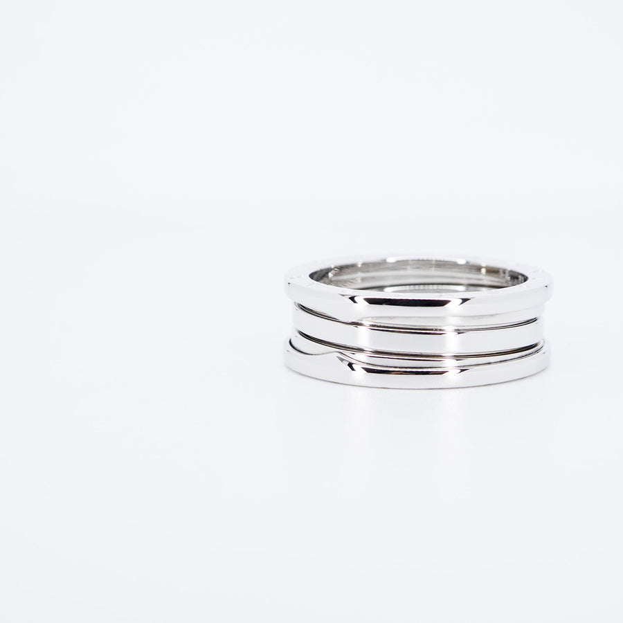 แหวน Bvlgari B.zero1 2band Ring 18K White Gold Size 65# (Used) #vrbvrimt 7288