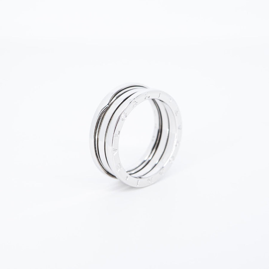 แหวน Bvlgari B.zero1 2band Ring 18K White Gold Size 65# (Used) #vrbvrimt 7288