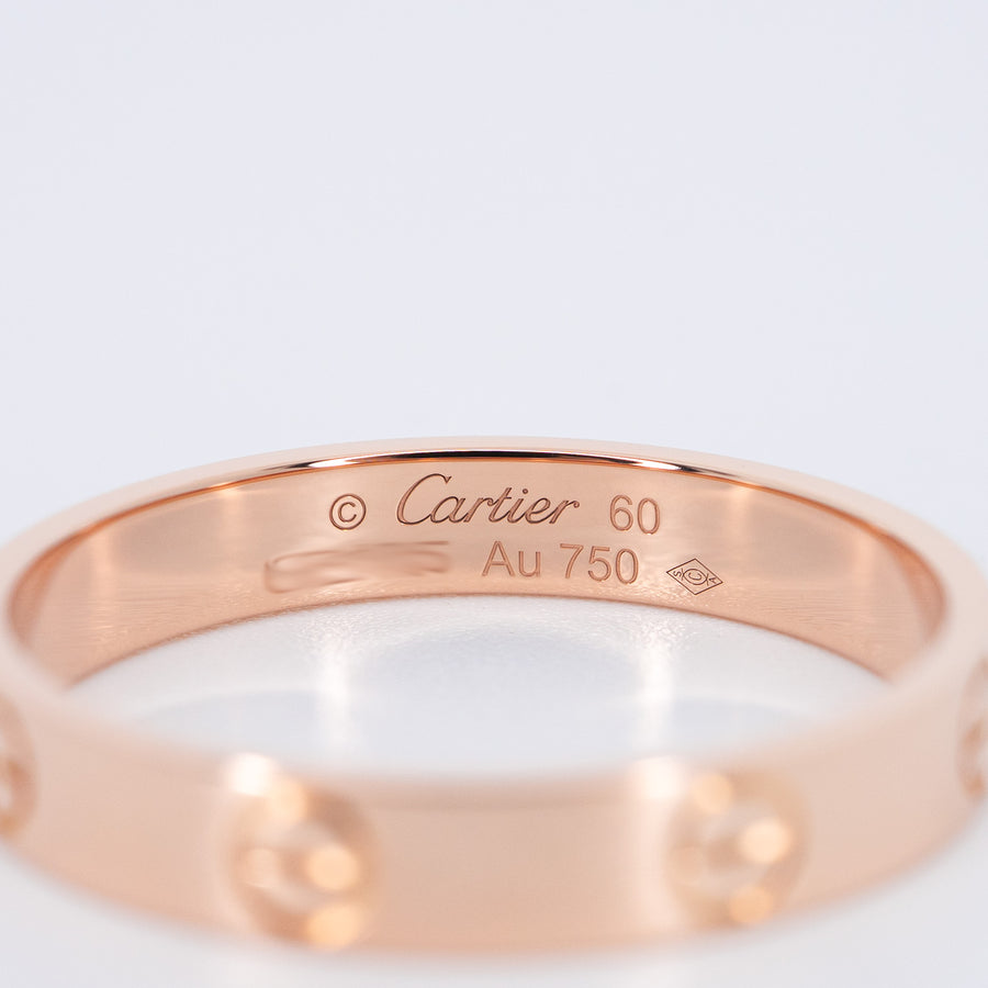 แหวน Cartier Love band 18K Rose Gold Size 60# (Used) #vrcarimt 7291