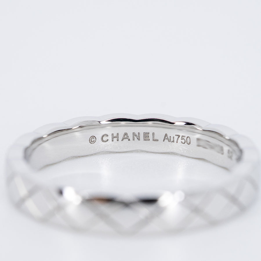 แหวน Chanel Coco Crush ring mini 18K White Gold Size 52# (Used) #vrchrimt 7289