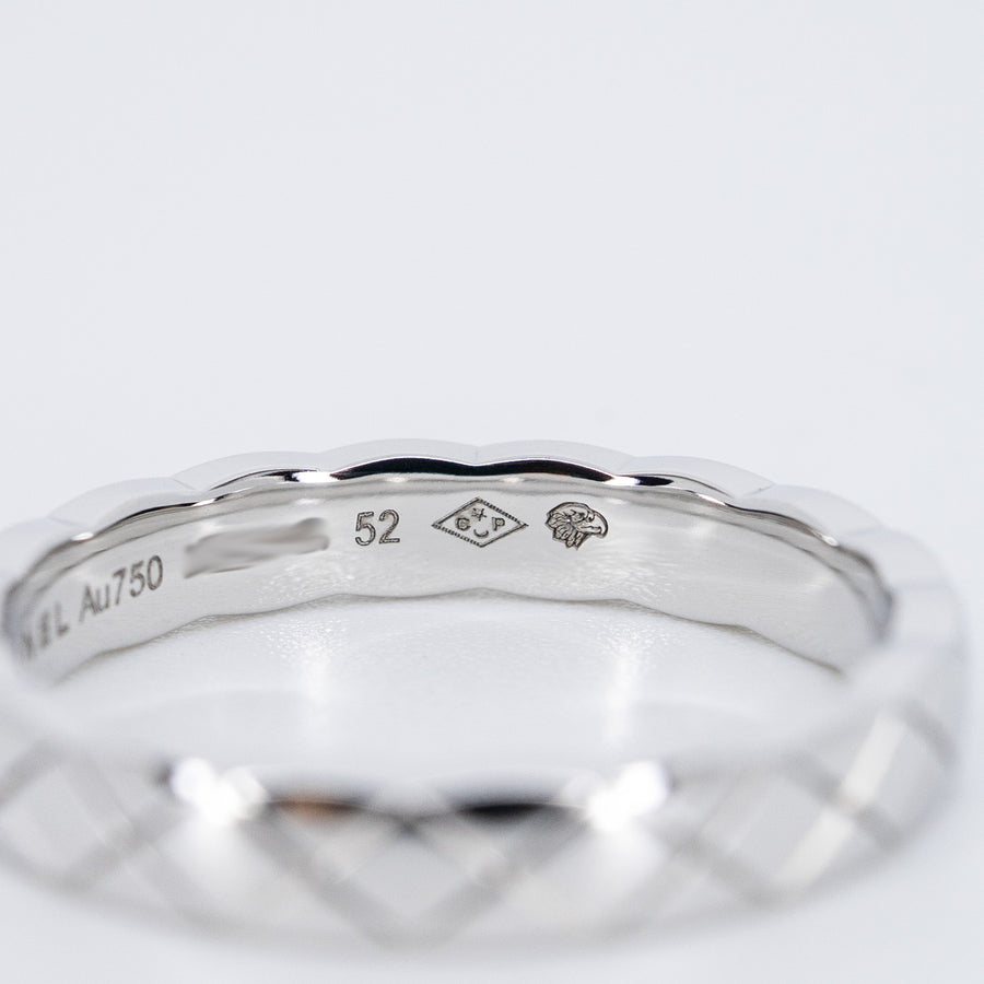 แหวน Chanel Coco Crush ring mini 18K White Gold Size 52# (Used) #vrchrimt 7289