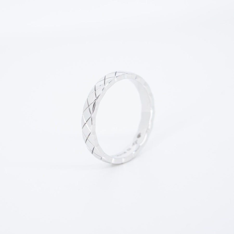 แหวน Chanel Coco Crush ring mini 18K White Gold Size 52# (Used) #vrchrimt 7289
