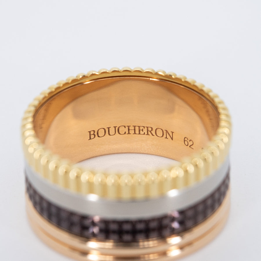 แหวน Boucheron Quatre Classique Large Ring 3Colors Size 62# (Used) #vrbor 7306