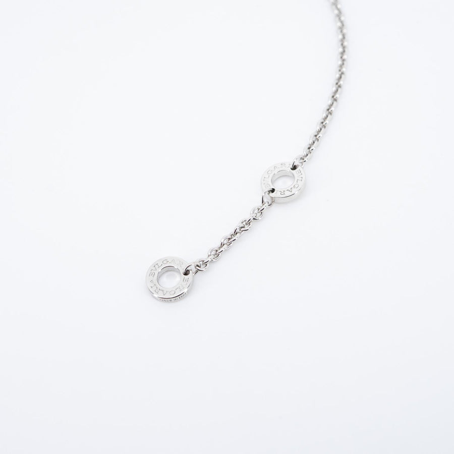 สร้อยข้อมือ Bvlgari B.zero1 mini bracelet with pavé diamonds 18K White Gold Size SM# (Used) #vrbvb 7310