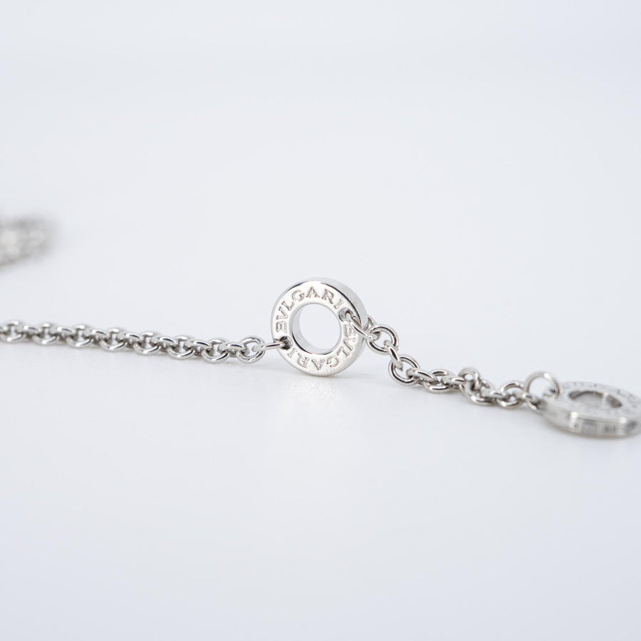 สร้อยข้อมือ Bvlgari B.zero1 mini bracelet with pavé diamonds 18K White Gold Size SM# (Used) #vrbvb 7310