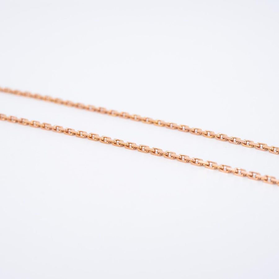 **hold k.b**สร้อยและจี้ Cartier Love pendant and Necklace, half-paved 18K Rose Gold Size 44.5cm.# (Used) #vrcanl 7304