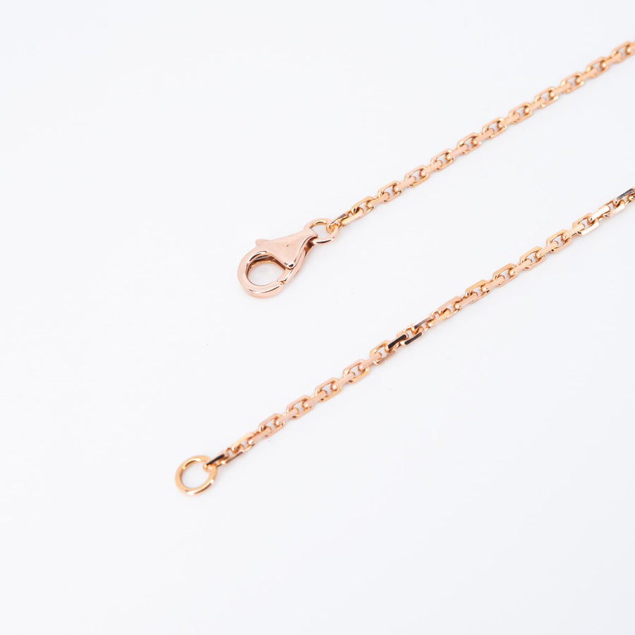 **hold k.b**สร้อยและจี้ Cartier Love pendant and Necklace, half-paved 18K Rose Gold Size 44.5cm.# (Used) #vrcanl 7304