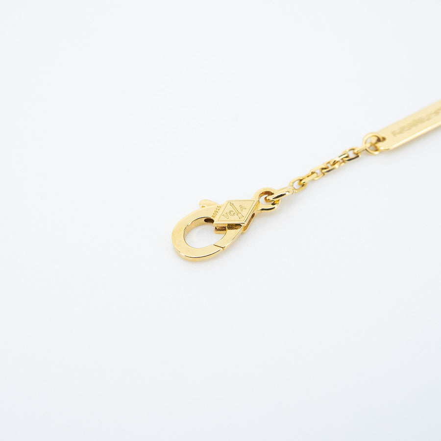 สร้อยและจี้ Van Cleef & Arpels Vintage Alhambra pendant, Mother-of-Pearl 18K Yellow Gold Size 37.5-42cm.# (Used) #vrvanl 7305