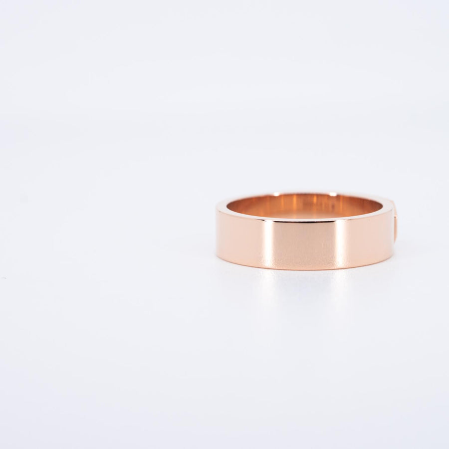 แหวน Hermes Kelly Ring, small model 18K Rose Gold Size 50# (Used) #vrhe 0928