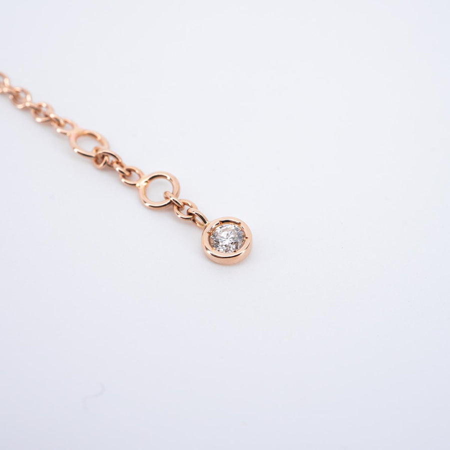 สร้อยข้อมือ Hermes Finesse bracelet 18K Rose Gold Size 14.5-15.5cm.# (Used) #vrhe 0932