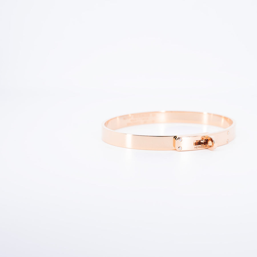 กำไลข้อมือ Hermes Kelly bracelet, small model 18K Rose Gold Size SH# (Used) #vrhe 0930