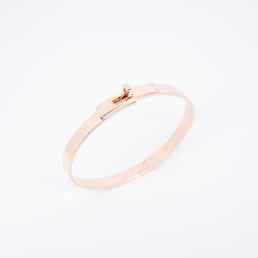กำไลข้อมือ Hermes Kelly bracelet, small model 18K Rose Gold Size SH# (Used) #vrhe 0930