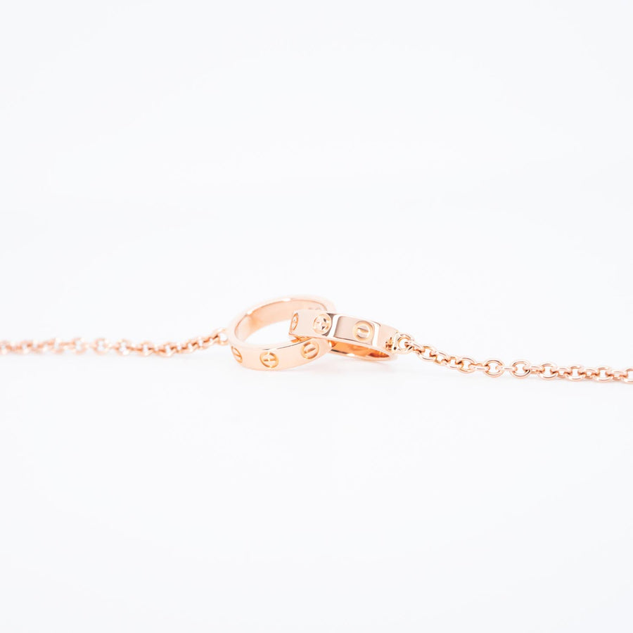 สร้อยข้อมือ Cartier Love bracelet, on chain (baby love) 18K Rose Gold Size 14.5cm.# (Used) #vrcab 7297
