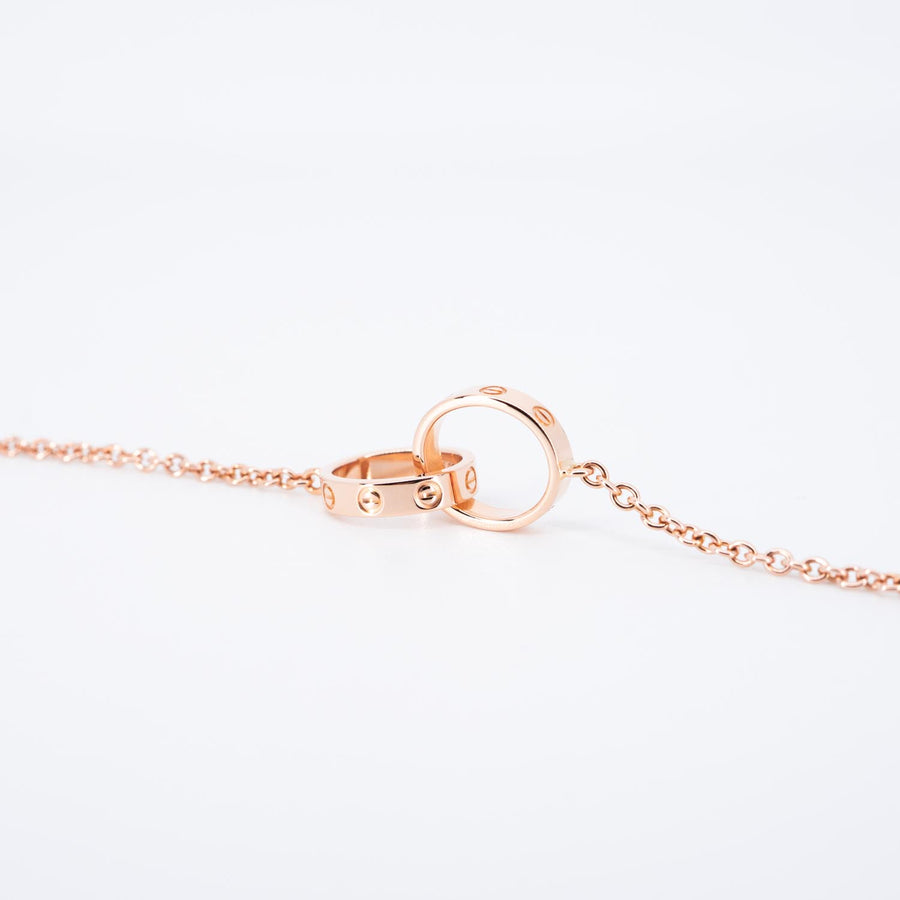 สร้อยข้อมือ Cartier Love bracelet, on chain (baby love) 18K Rose Gold Size 14.5cm.# (Used) #vrcab 7297