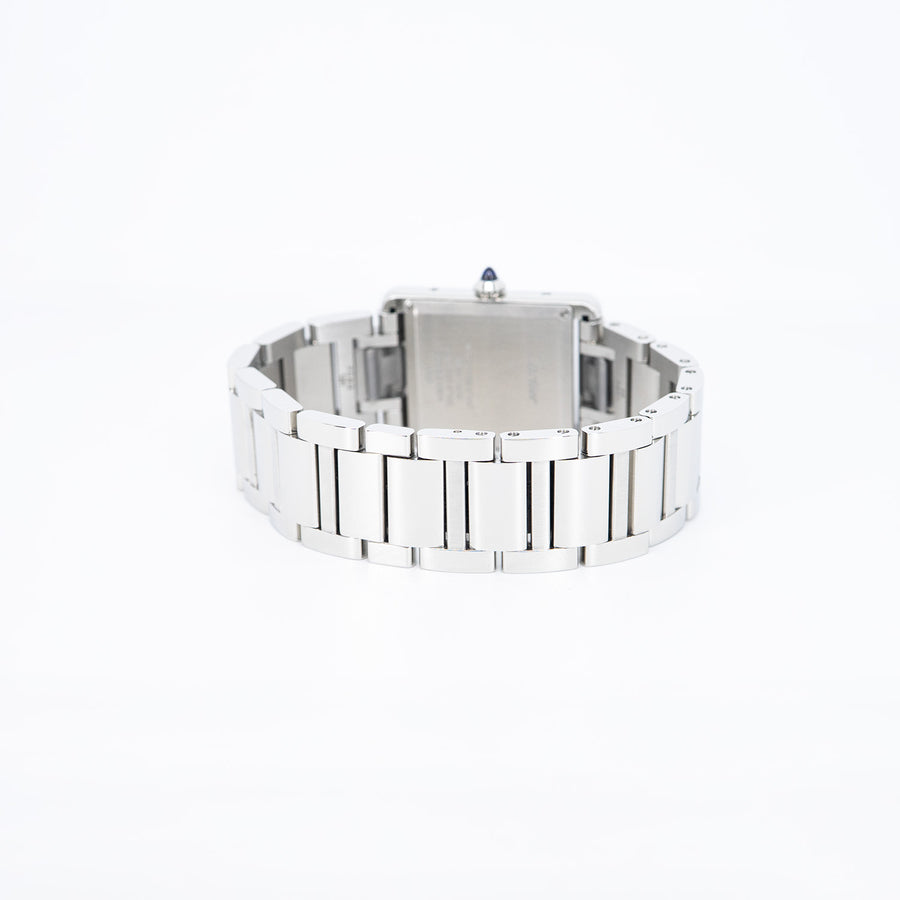 **hold k.b**นาฬิกา Cartier Tank Must watch, Large model, high autonomy quartz movement Stainless Steel Size L# (Used) #vrcaw 7287