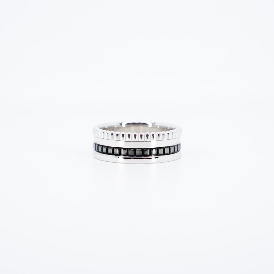 แหวน Boucheron Quatre Black Edition Small Ring 18K White Gold Size 53# (Used) #vrbor 7308