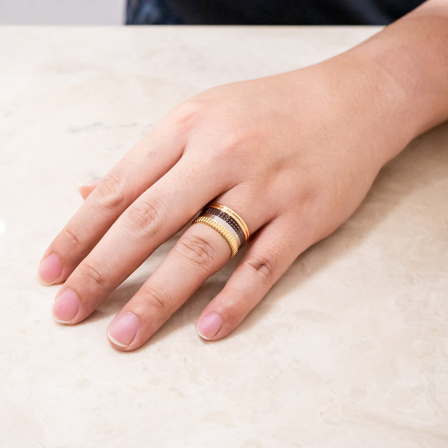 แหวน Boucheron Quatre Classique Large Ring 3Colors Size 62# (Used) #vrbor 7306