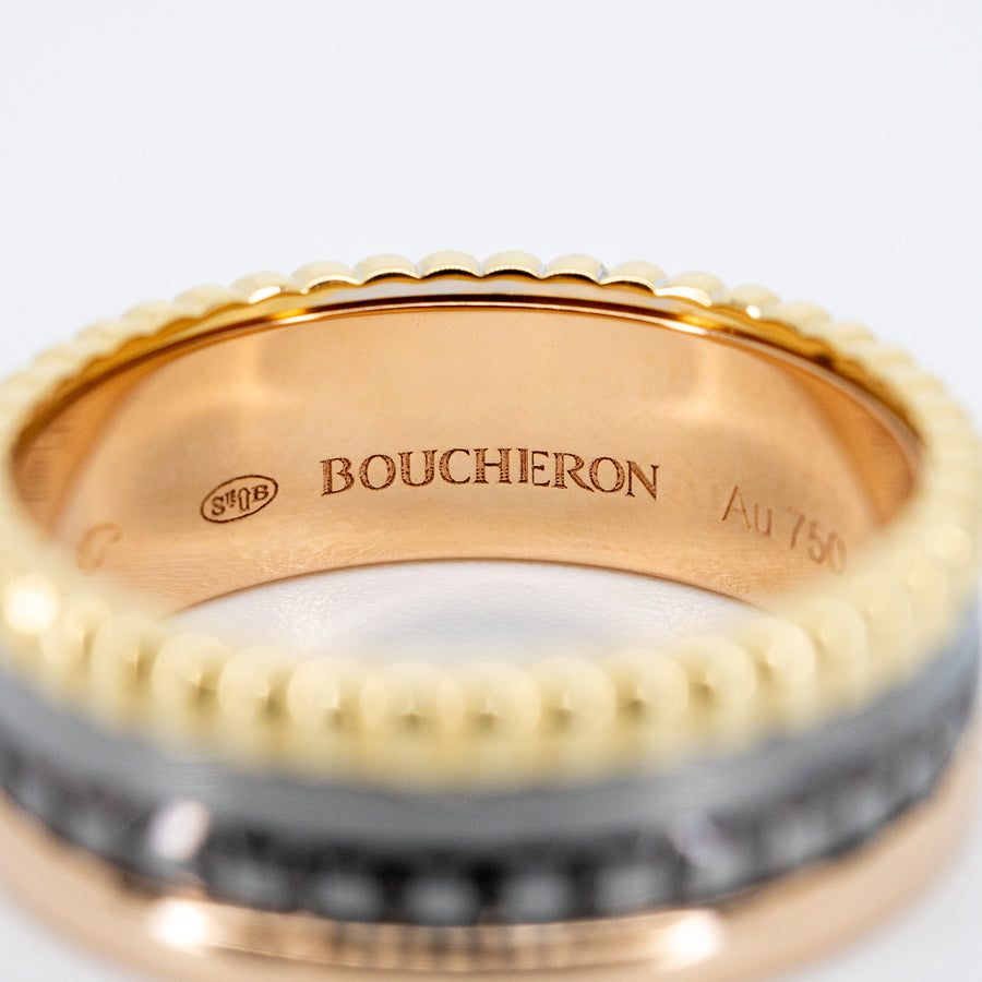 แหวน Boucheron Quatre Classique Small Ring 3 Colors Size 52# (Used) #vrborimt 7302
