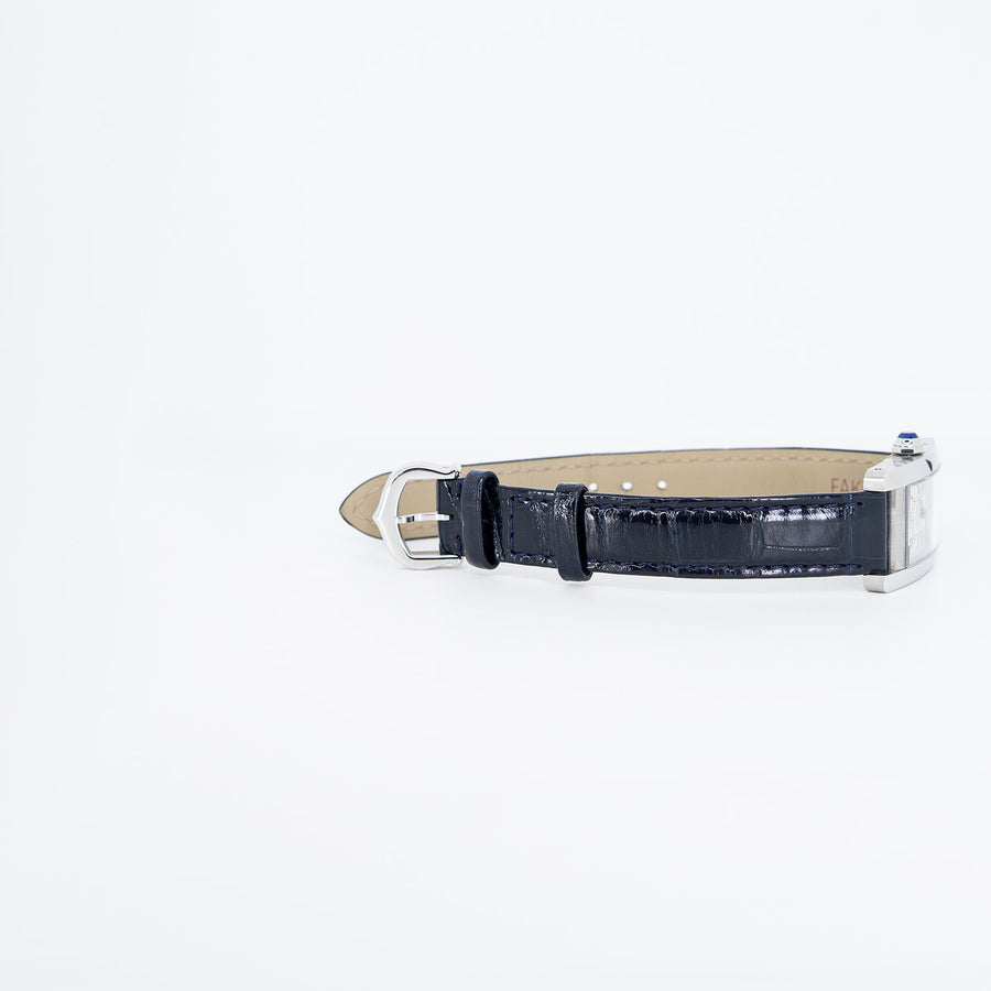 Cartier Tank Americaine watch, Small model, quartz movement, steel case Size S# (Used) #vrcaw 7339