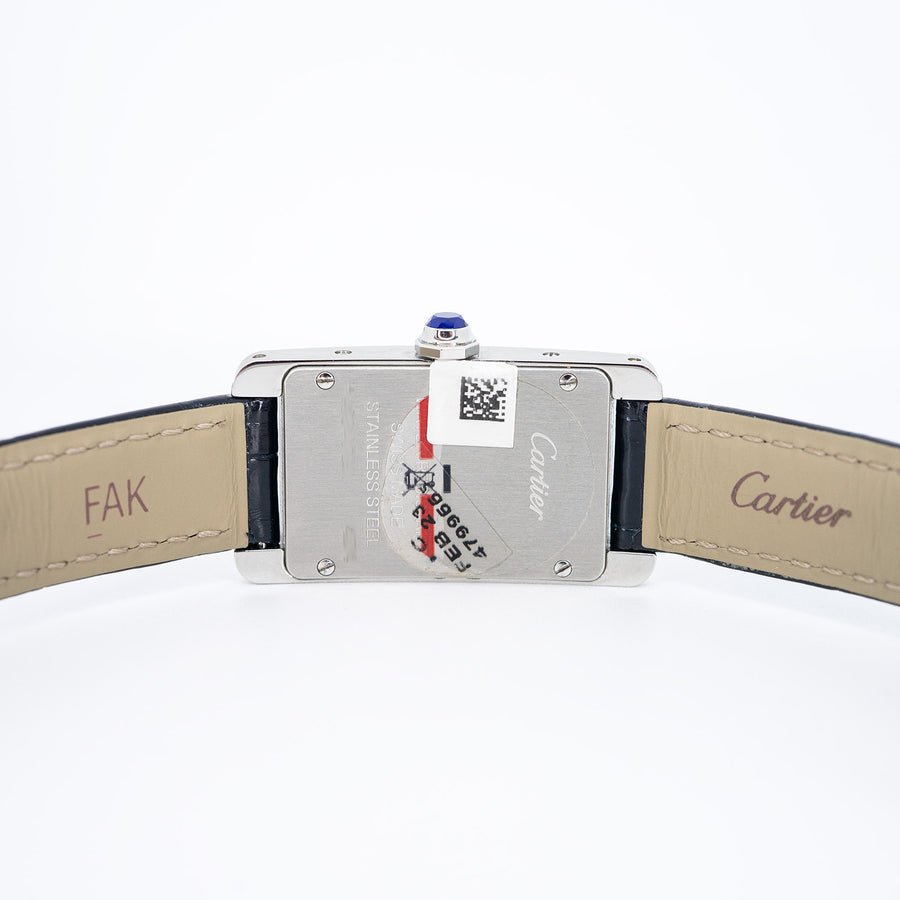 Cartier Tank Americaine watch, Small model, quartz movement, steel case Size S# (Used) #vrcaw 7339
