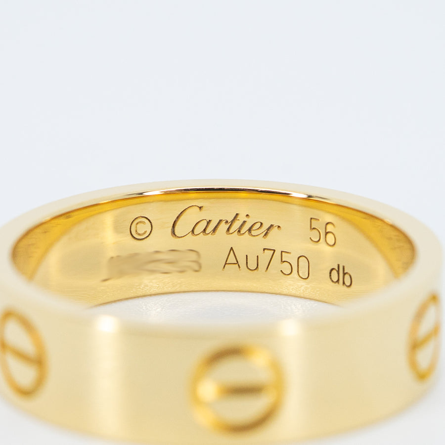 แหวน Cartier Love Ring 18K Yellow Gold Size 56# (Used) #vrcarimt 7336