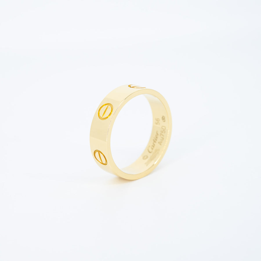 แหวน Cartier Love Ring 18K Yellow Gold Size 56# (Used) #vrcarimt 7336
