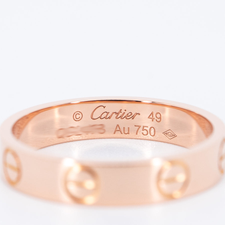แหวน Cartier Love band 18K Rose Gold Size 49# (Used) #vrcarimt 7337