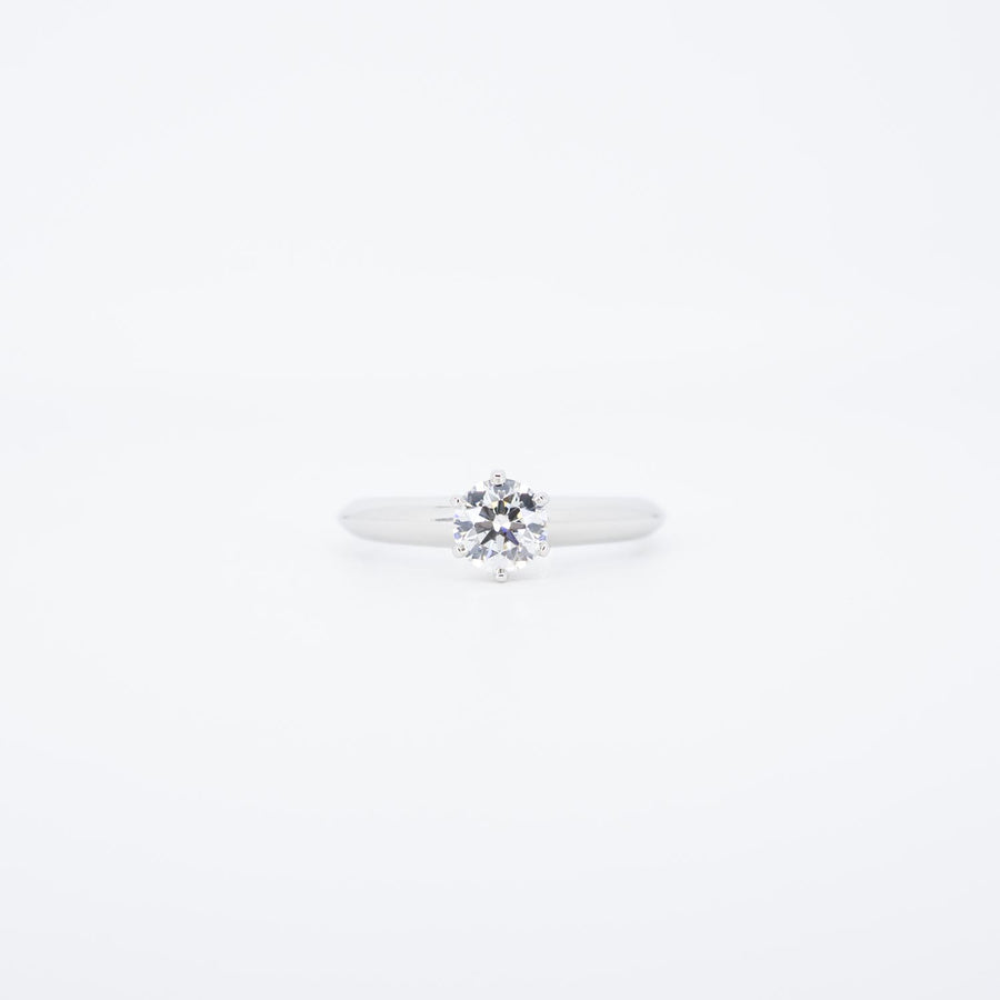 แหวน Tiffany & Co. The Tiffany Setting Solitaire Ring 0.58 ct. GVS1 Platinum950 Size 52# (Used) #vrti 0939