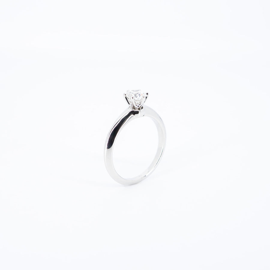 แหวน Tiffany & Co. The Tiffany Setting Solitaire Ring 0.58 ct. GVS1 Platinum950 Size 52# (Used) #vrti 0939