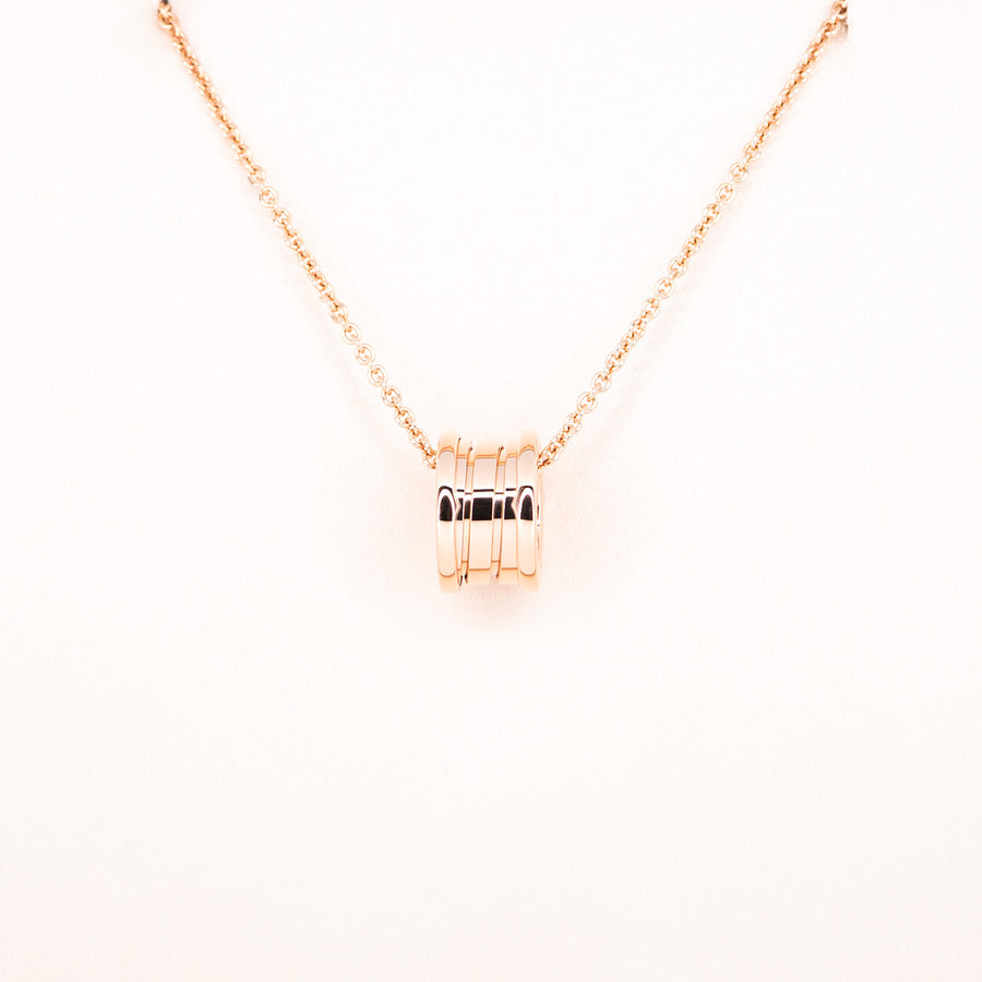 สร้อยและจี้ Bvlgari B.zero1 necklace and pendant 18K Rose Gold Size 37/41/45cm.# (Used) #vrbvnlimt 7328
