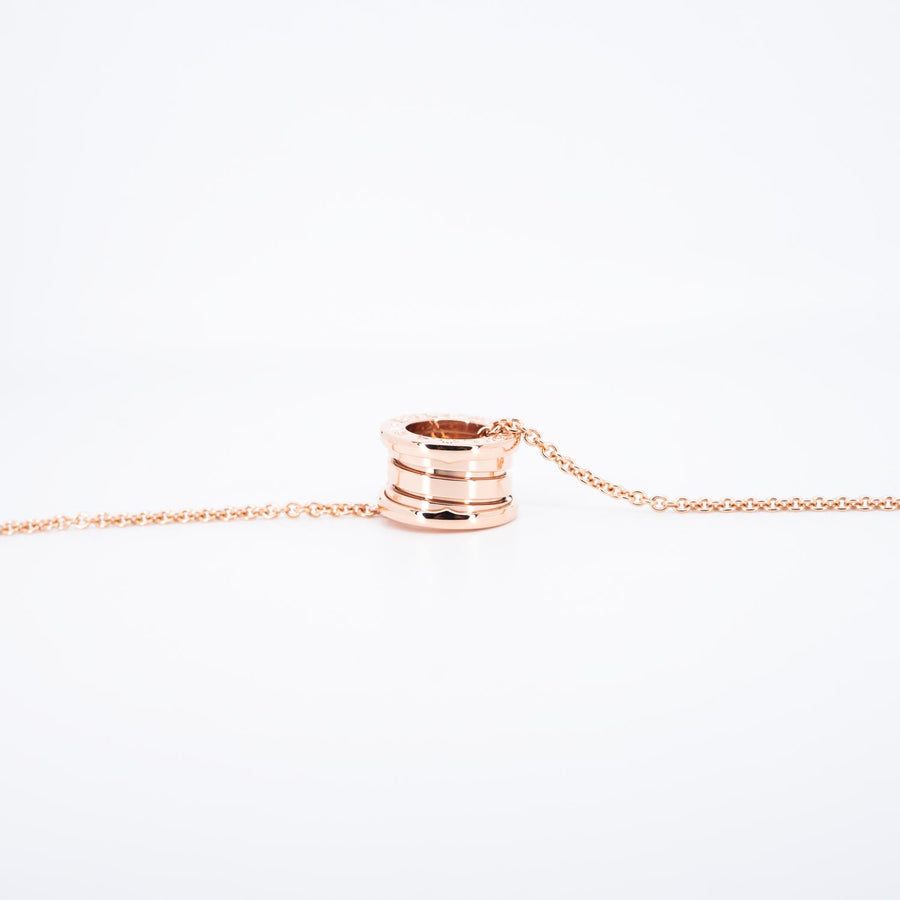 สร้อยและจี้ Bvlgari B.zero1 necklace and pendant 18K Rose Gold Size 37/41/45cm.# (Used) #vrbvnlimt 7328