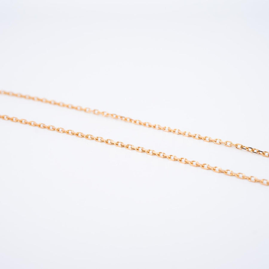สร้อยและจี้ Cartier Love Necklace, Paved 18K Rose Gold Size 37-40cm.# (Used) #vrcanl 7326