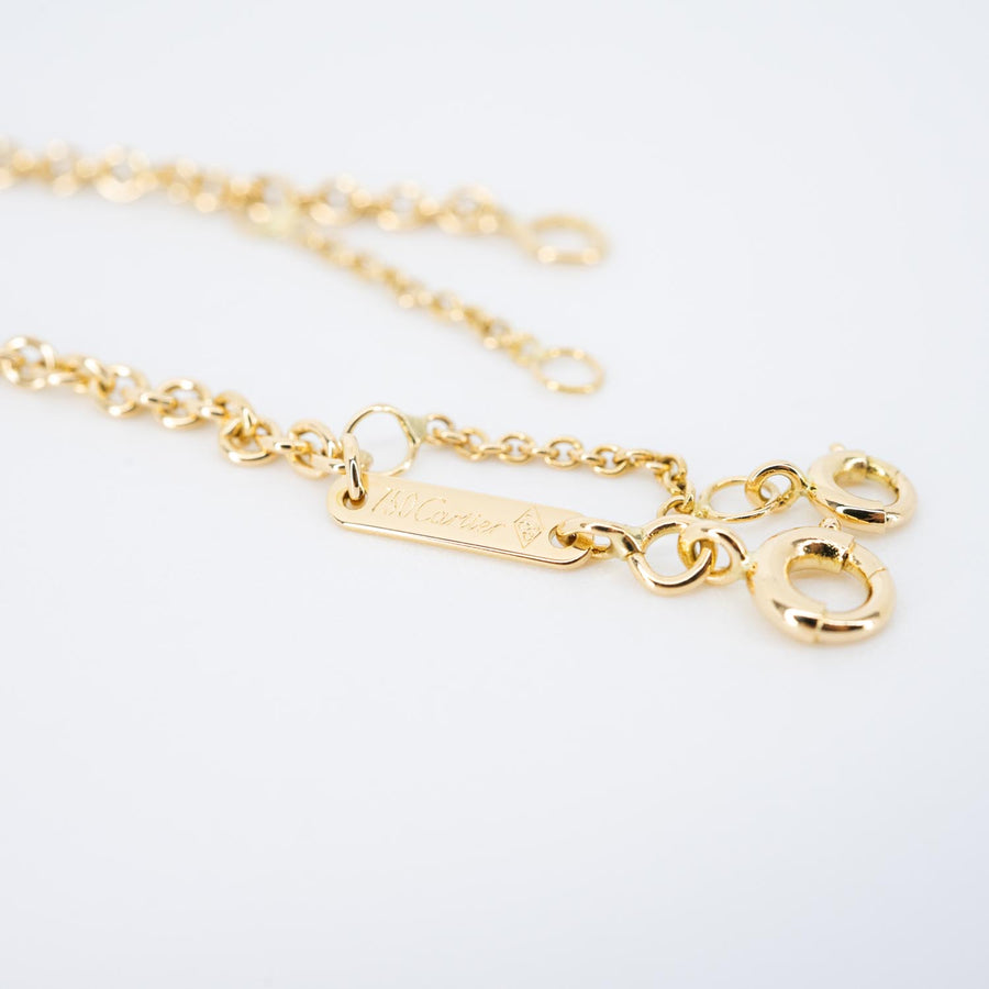 สร้อยและจี้ Cartier Trinity Necklace 18K 3 Colors Size 42.5cm.# (Used) #vrcanl 7320