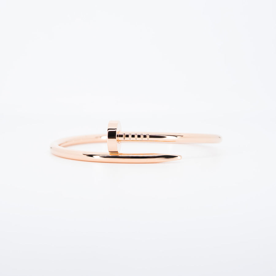กำไลข้อมือ Cartier Juste Un Clou Bracelet 18K Rose Gold Size 16# (Used) #vrcab 7338