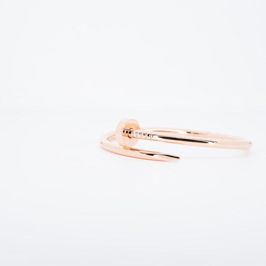 กำไลข้อมือ Cartier Juste Un Clou Bracelet 18K Rose Gold Size 16# (Used) #vrcab 7338