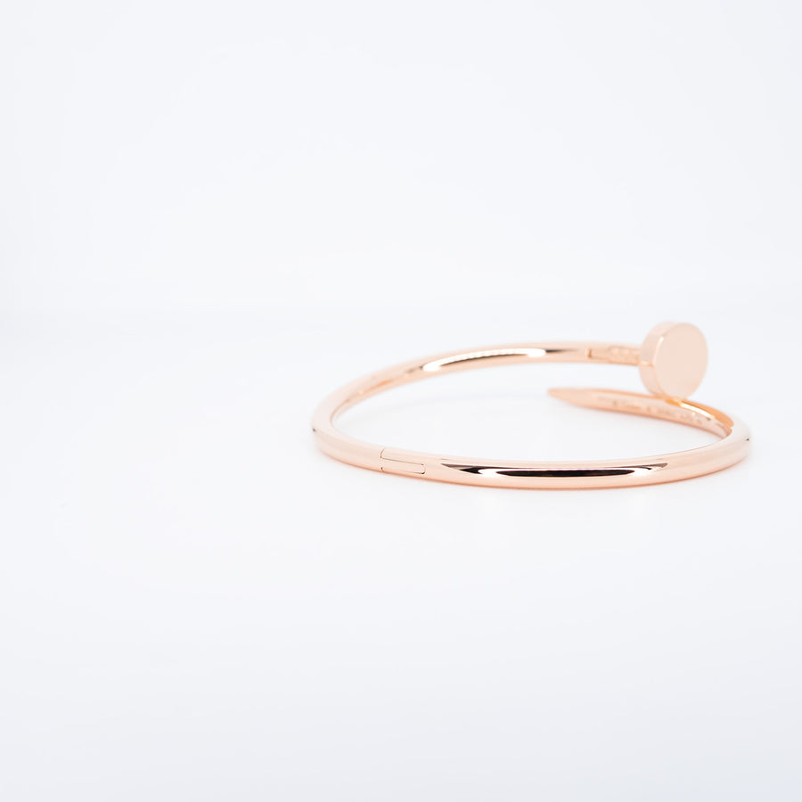 กำไลข้อมือ Cartier Juste Un Clou Bracelet 18K Rose Gold Size 16# (Used) #vrcab 7338