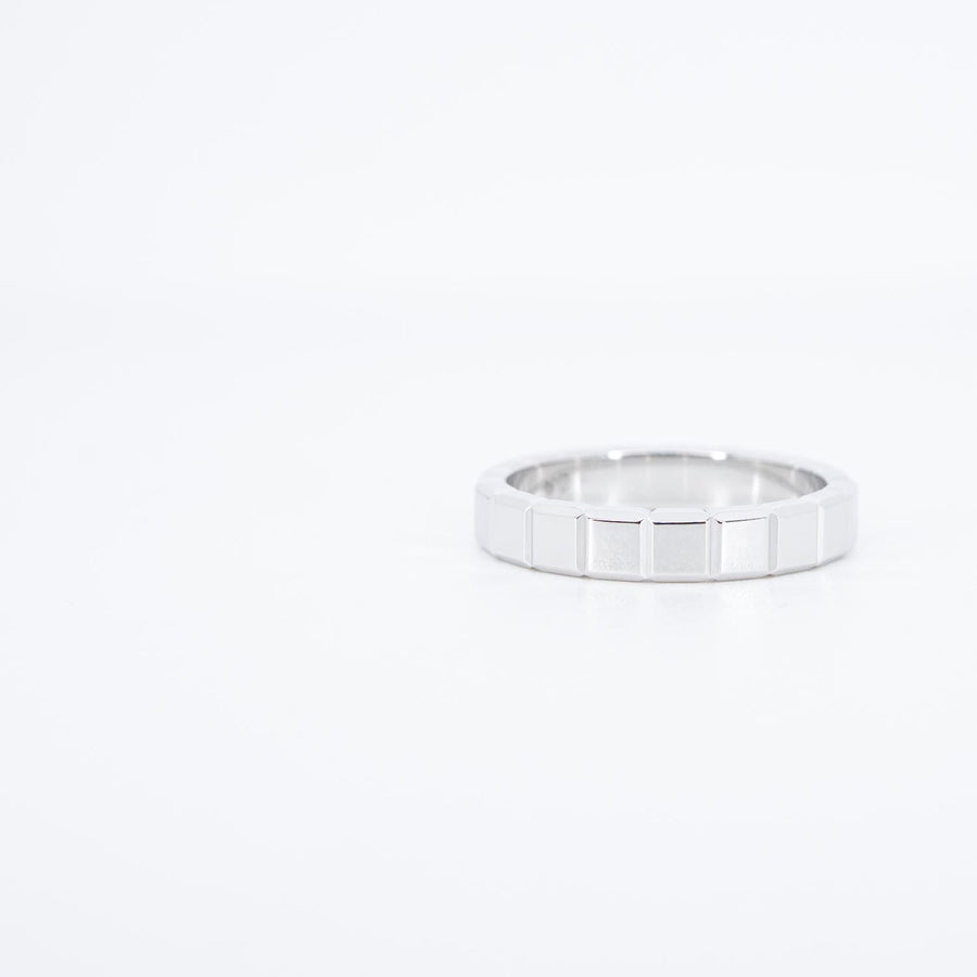 แหวน Chopard Ice cube ring with diamond 18K White Gold Size 57# (Used) #vrchorimt 7347