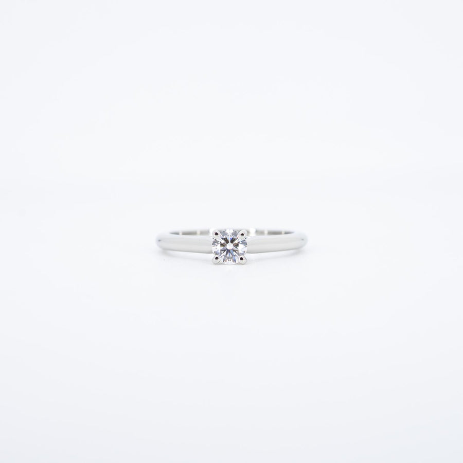แหวน Cartier 1895 Solitaire ring 0.30ct E VS1 Platinum950 Size 51# (Used) #vrcarimt 7343
