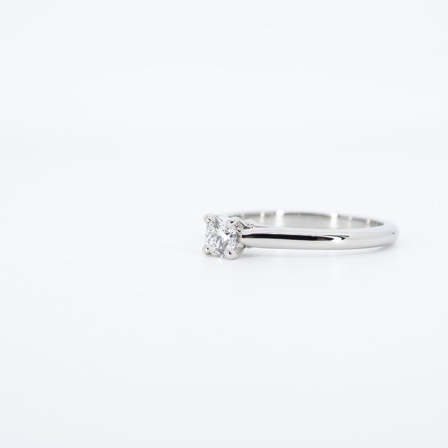 แหวน Cartier 1895 Solitaire ring 0.30ct E VS1 Platinum950 Size 51# (Used) #vrcarimt 7343