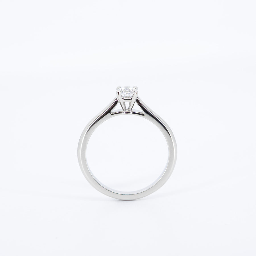 แหวน Cartier 1895 Solitaire ring 0.30ct E VS1 Platinum950 Size 51# (Used) #vrcarimt 7343